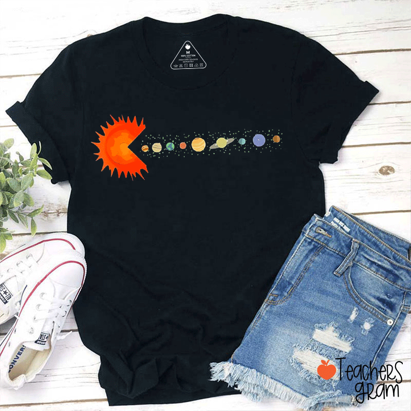 Solar System Planet Teacher T-shirt