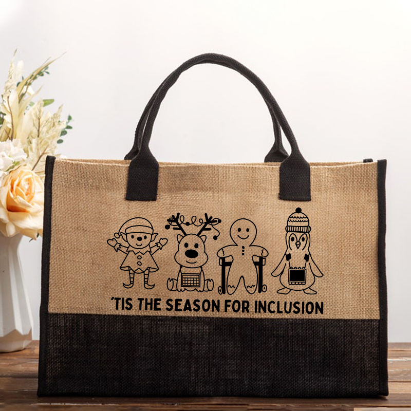 Tis The Season For Inclusion Teacher Cotton Tote Bag
