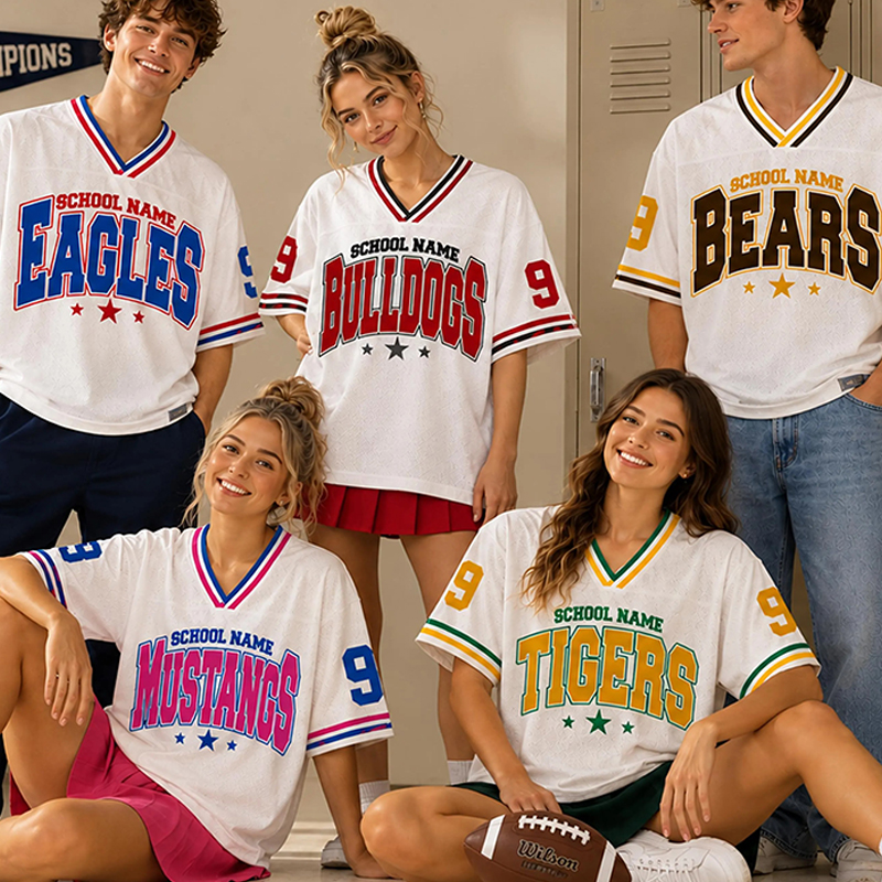 Personalized Mascot Name And Number Teacher Mesh Jersey