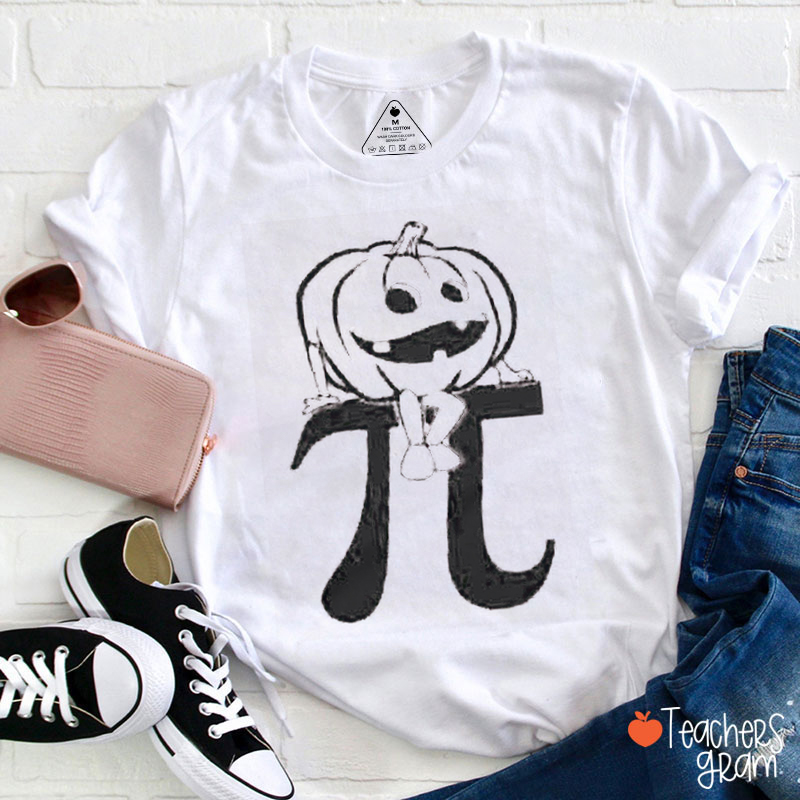 Spooky Pumpkin Pie Math Teacher T-Shirt