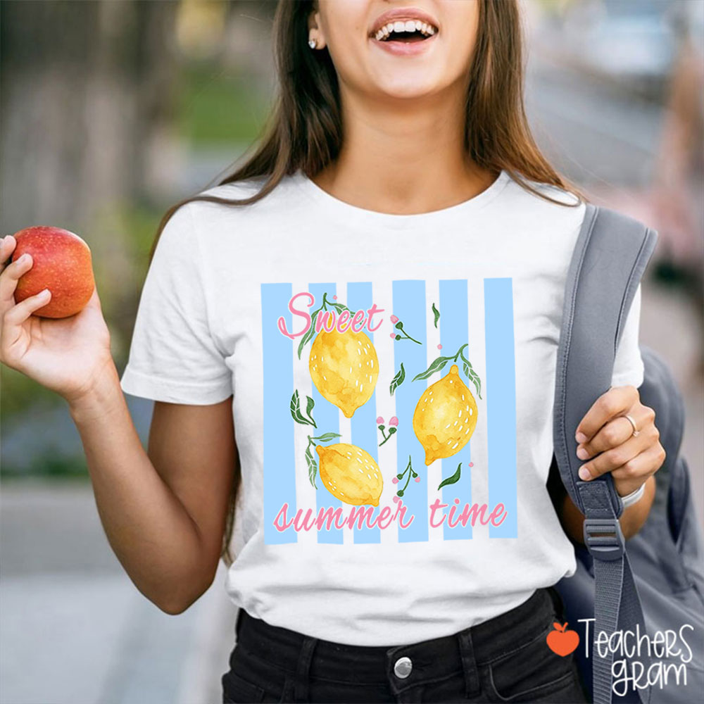 Sweet Summer Time Lemon Teacher T-Shirt