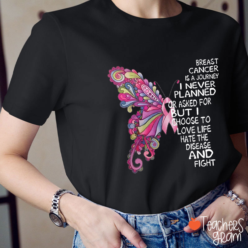 Breast Cancer Awareness Teacher T-Shirt