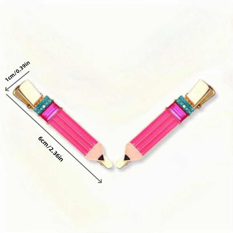 Back To School Pencil  Teacher Hair Clips
