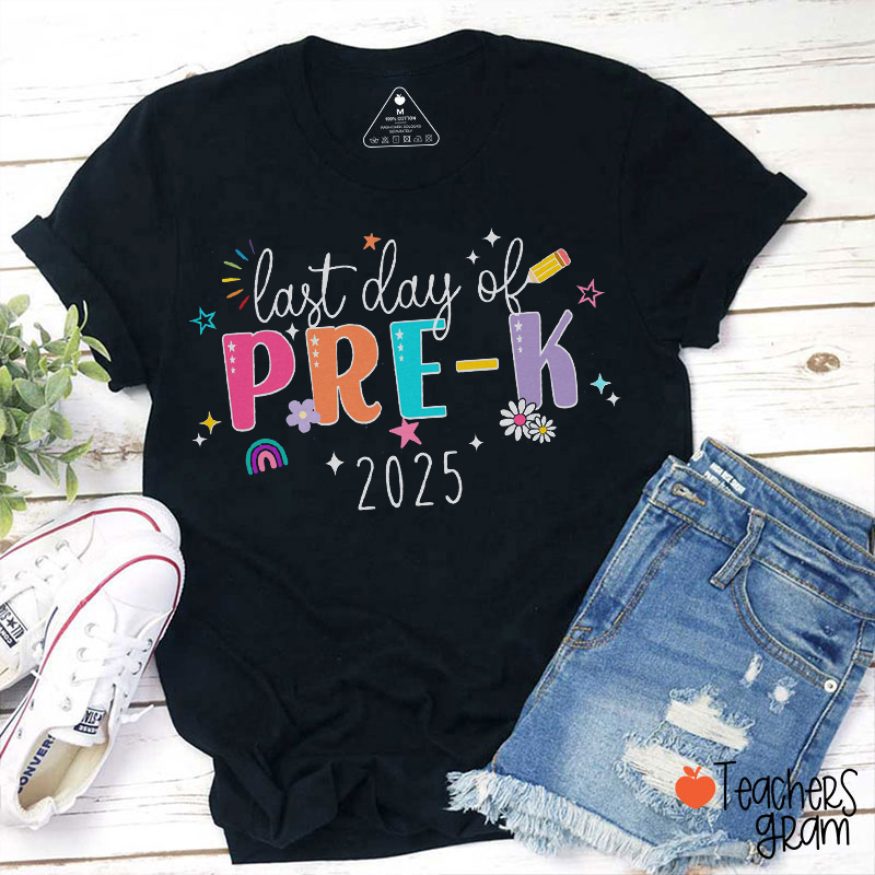 Personalized Grade Or Name Girls Cute Last Day Of School Teacher T-Shirt