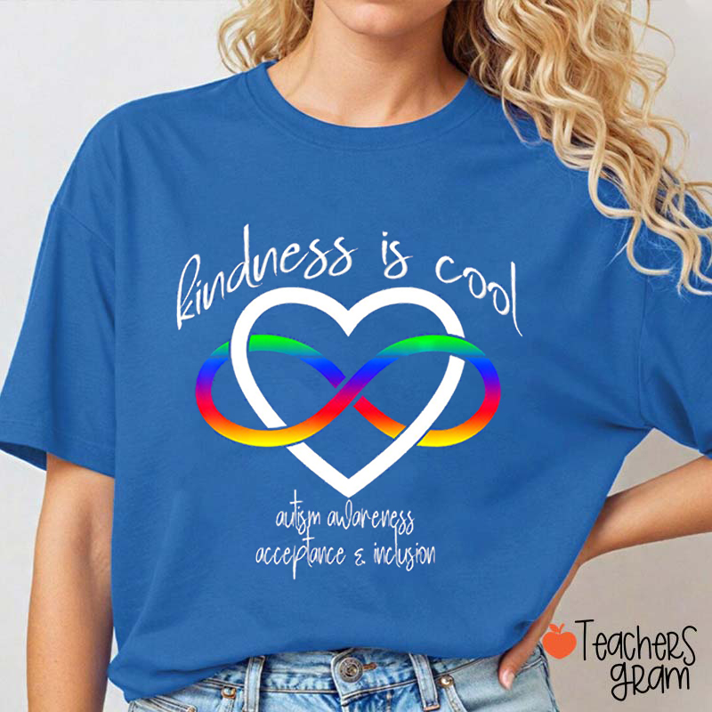 Kindness Is Cool Autism Awareness Teacher T-Shirt