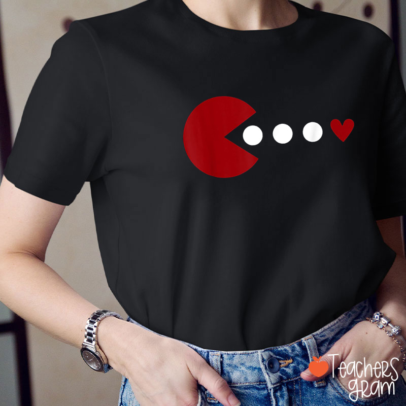 Happy Valentines Day Love Cute Heart Teacher T-Shirt