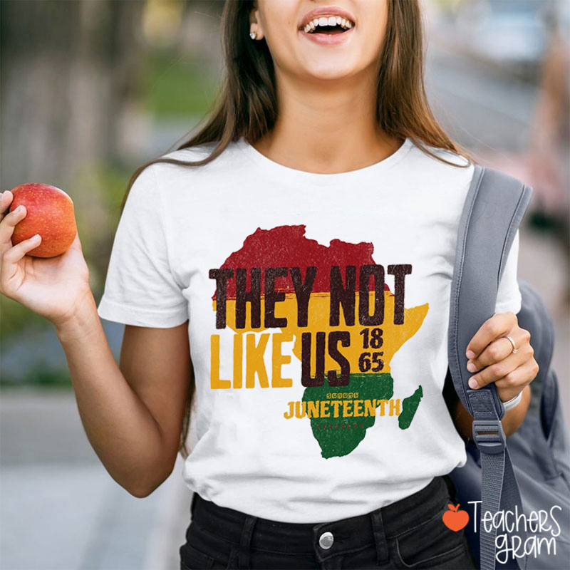 They Not Like Us 1865 Teacher T-Shirt