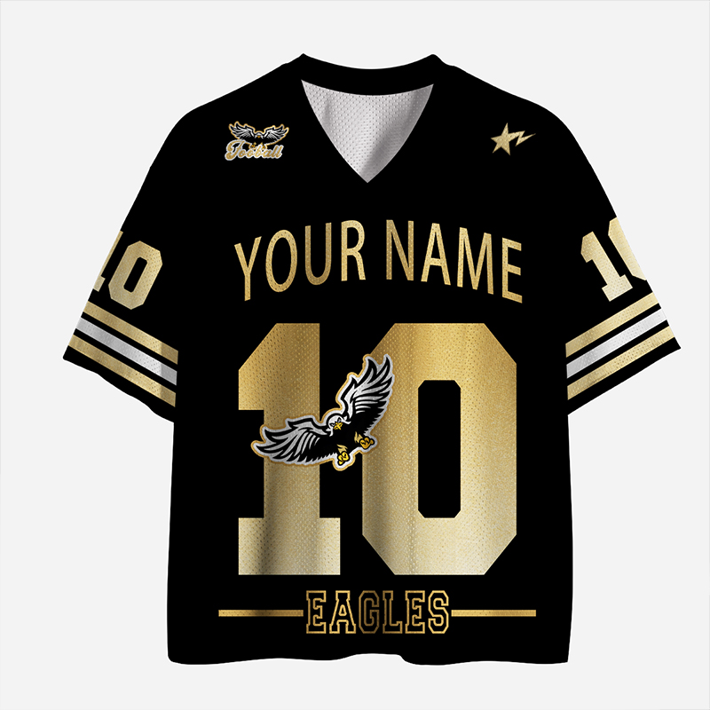 Personalized Name And Number Eagles Teacher Mesh Jersey
