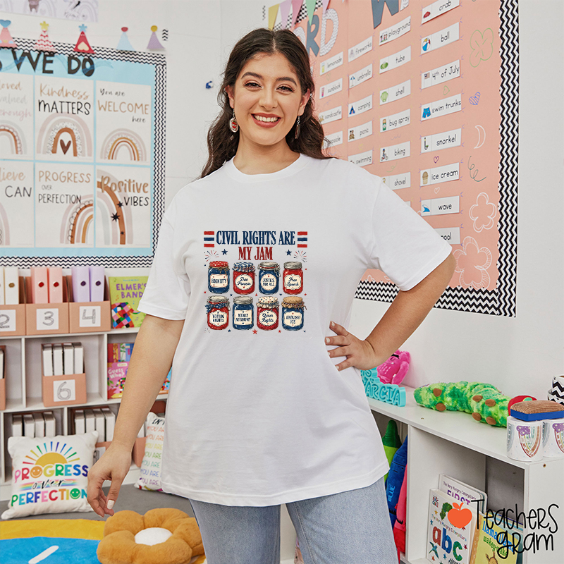 Civil Rights Are My Jam Teacher T-Shirt
