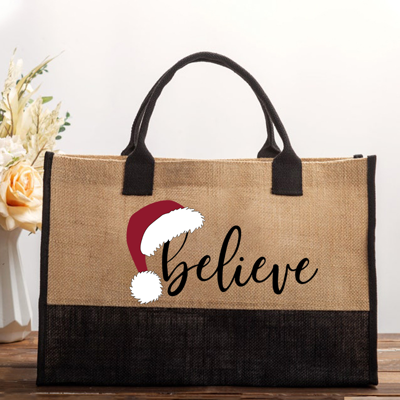 Believe Christmas Teacher Cotton Tote Bag