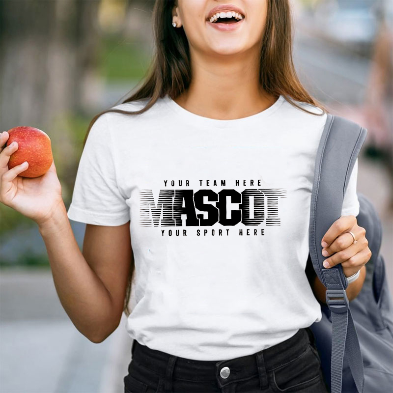 Personalized  Mascot Team And Sport Gradient Letter Design Teacher T-Shirt