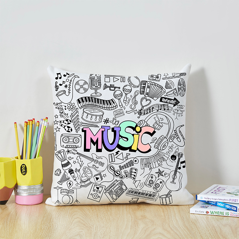 Follow The Rhythm Of The Music Teacher Two Sided Cushion