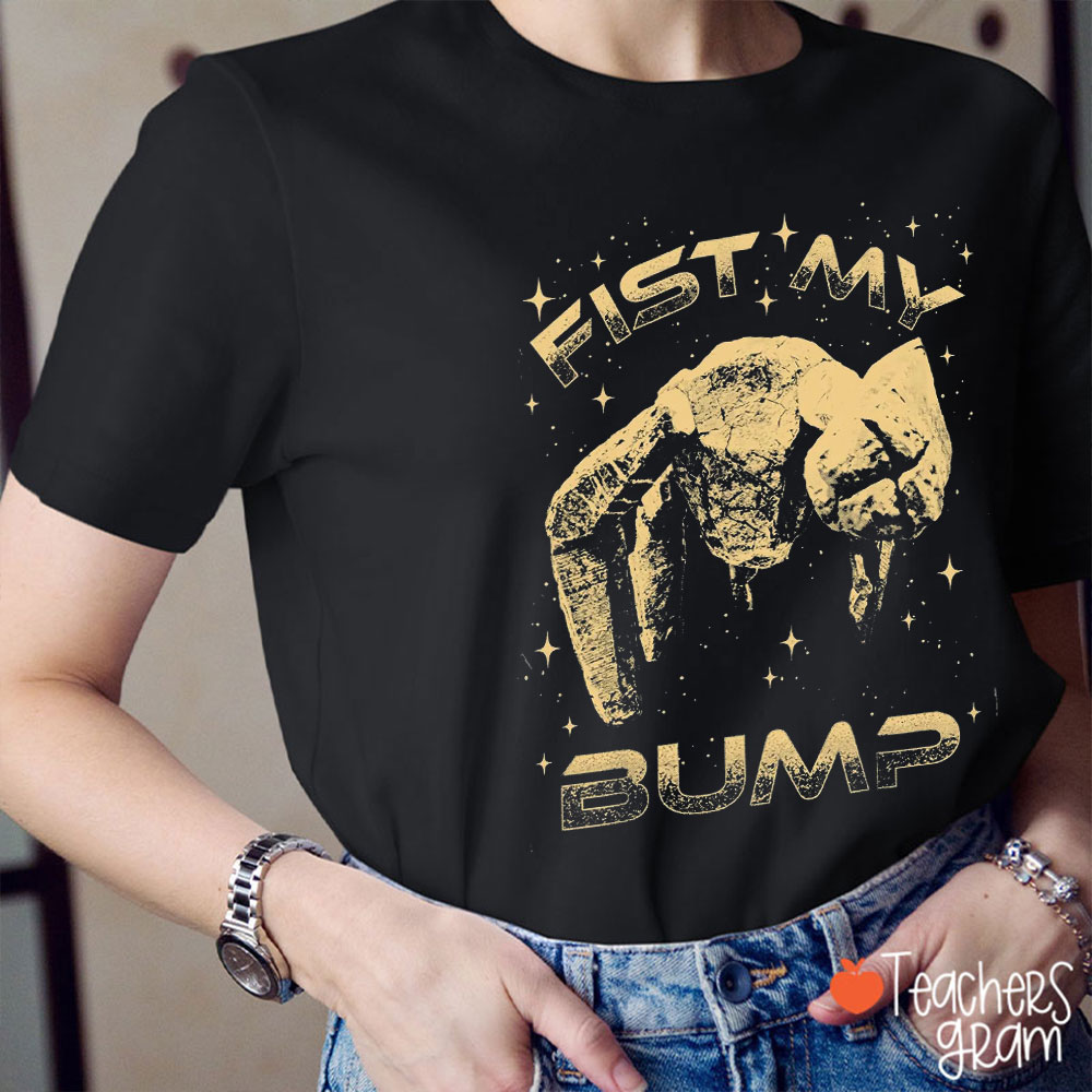 Retro First My Bump Teacher T-Shirt