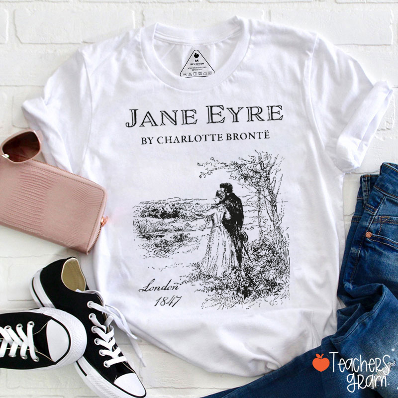 Literary Silhouette Bookish Teacher T-shirt