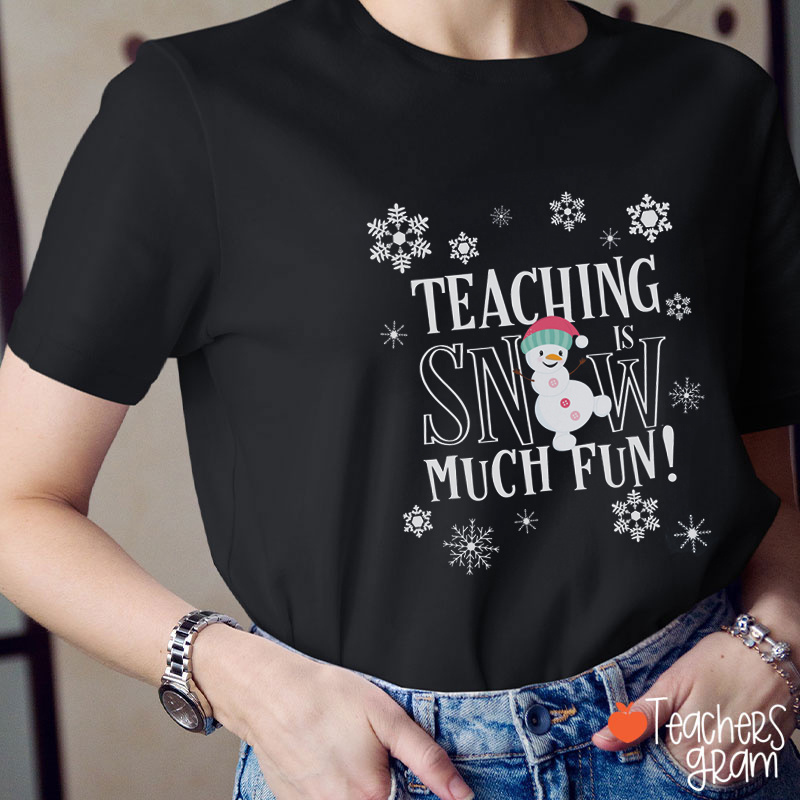 Teaching Snow Much Fun Teacher T-Shirt
