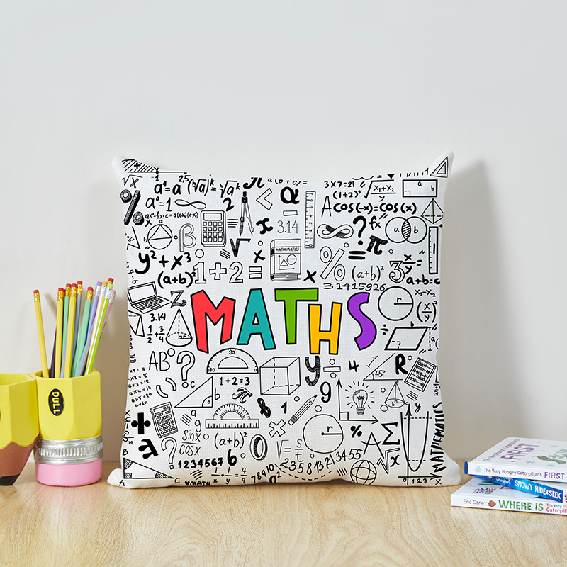 Mathematical Formula Teacher Two Sided Cushion