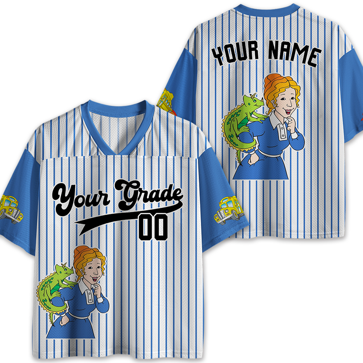 Personalized Grade And Name Science Teacher Mesh Jersey