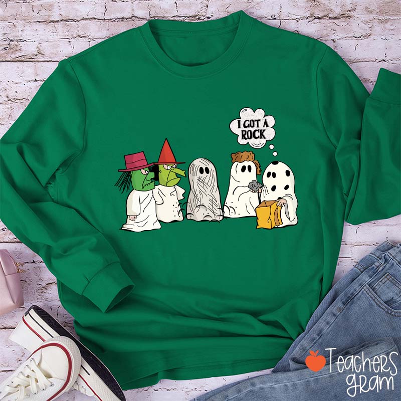 I Got A Rock Halloween Teacher Long Sleeve T-Shirt