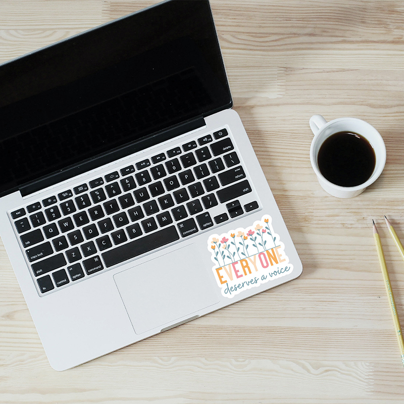 Everyone Deserves A Voice Teacher Stickers