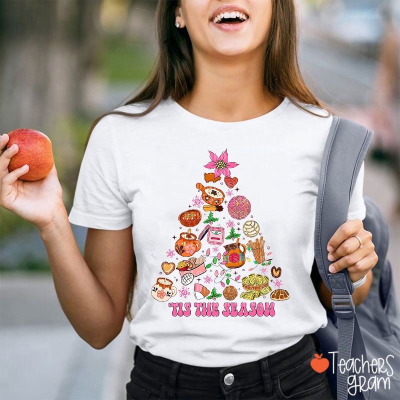 Tis The Season Spanish Traditional Cuisine Teacher T-Shirt