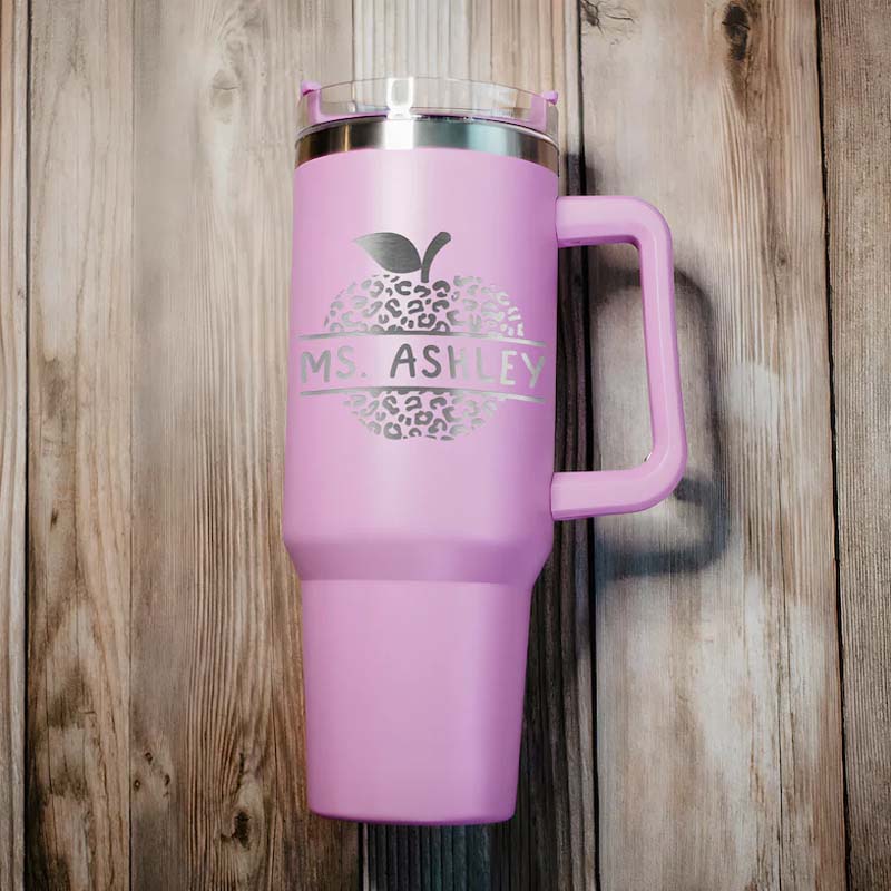 Personalized Cute Teaching Elements Teacher 40oz Stanley Tumbler