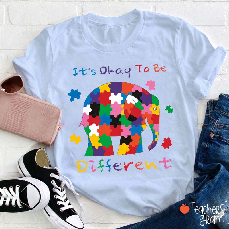 It's Okay To Be Different Be Yourself Teacher T-Shirt