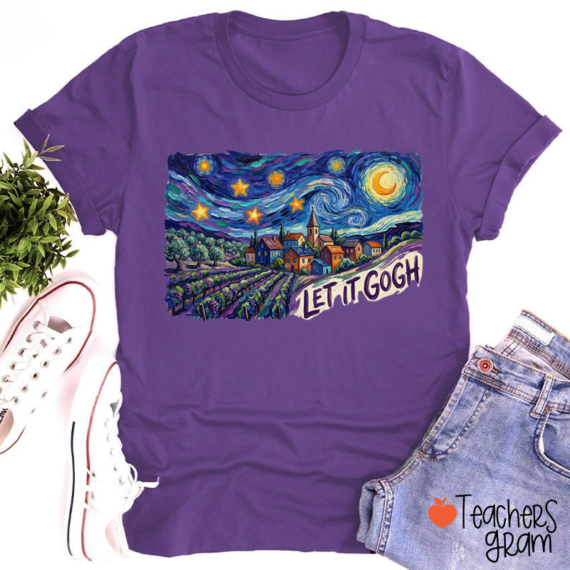 Let It Gogh Funny Art Teacher T-Shirt