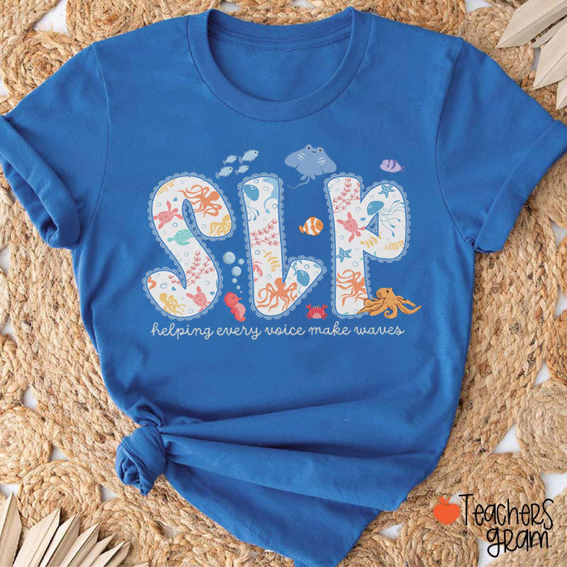 Helping Every Voice Make Waves Teacher T-Shirt