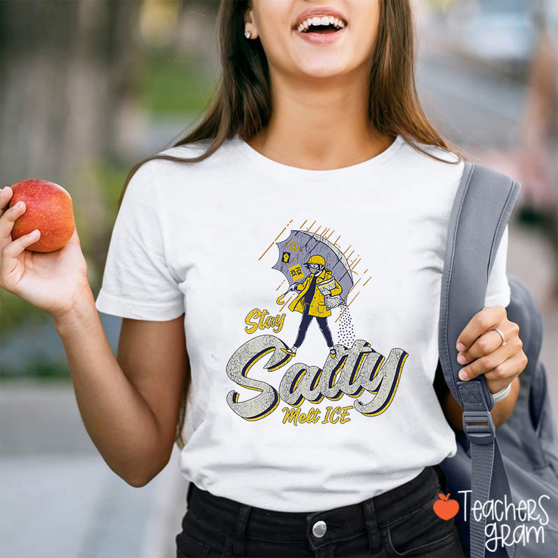 Stay Salty Melt Ice Social Justice Teacher T-Shirt