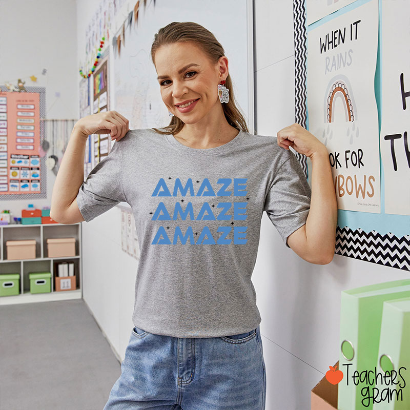 Amaze Amaze Amaze Sci-Fi Book Lover Teacher T-Shirt
