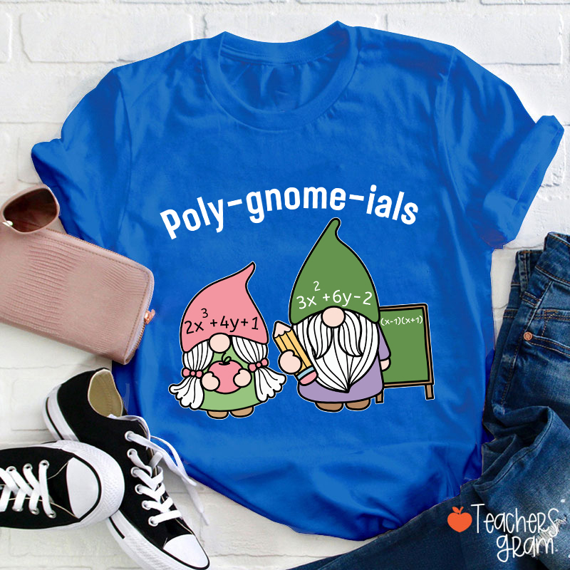 Polygnomeials Math Teacher T-Shirt
