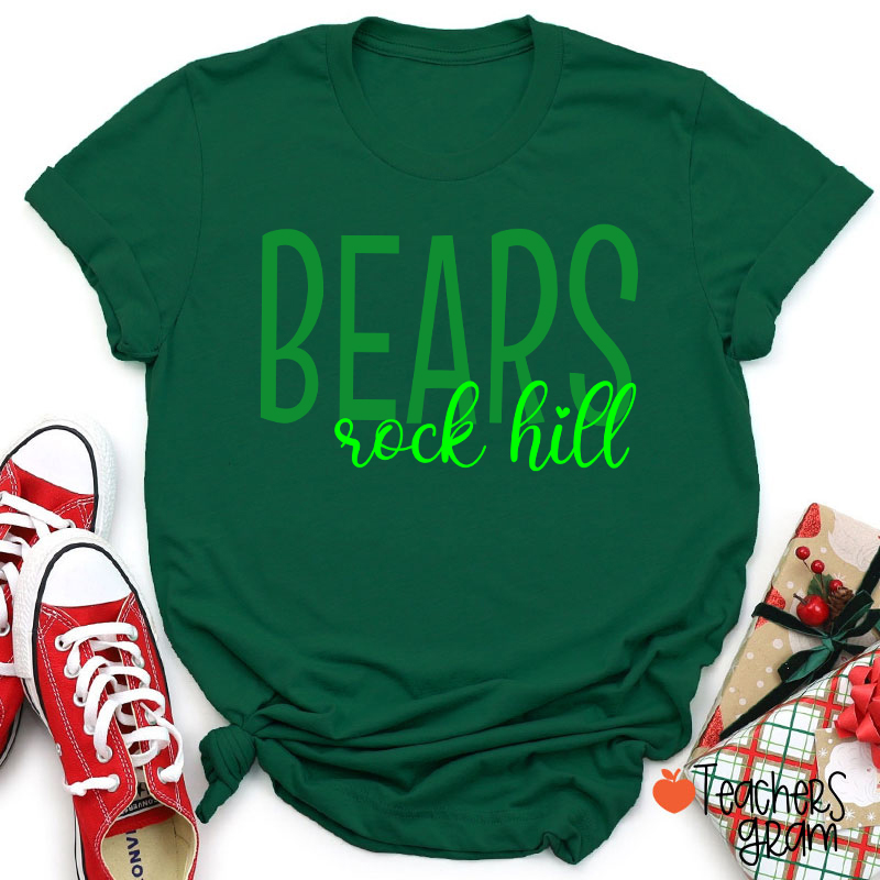 Personalized Mascot And Town School Team Spirit Teacher T-Shirt