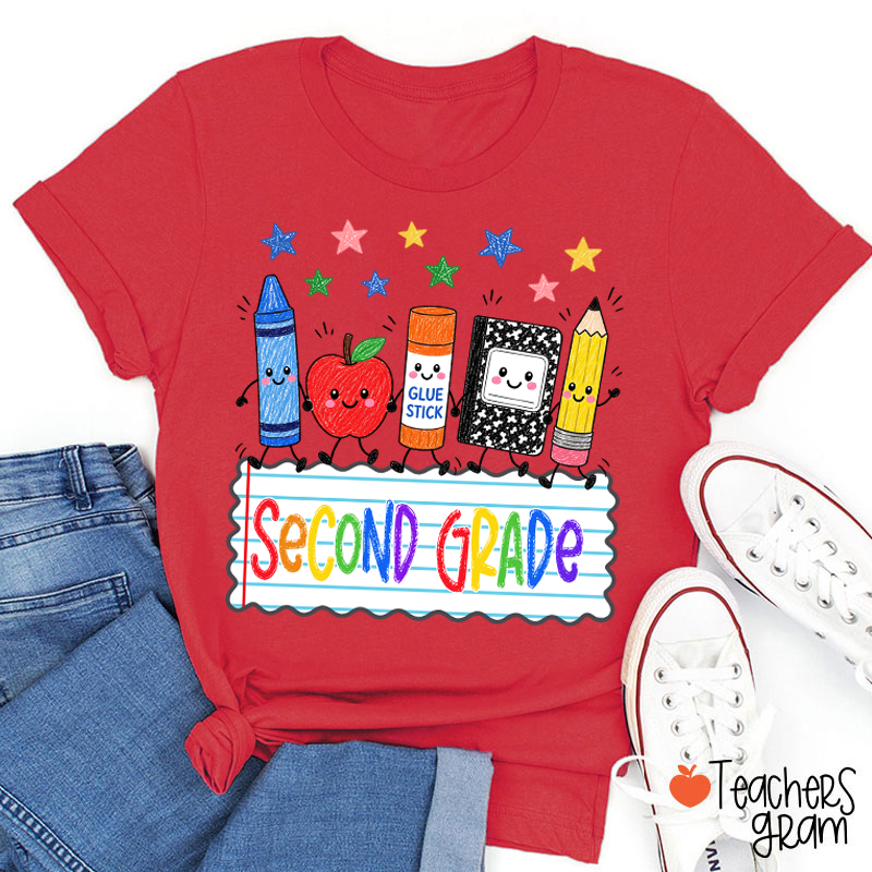 Personalized Grade And Name Dream Team Teacher T-Shirt