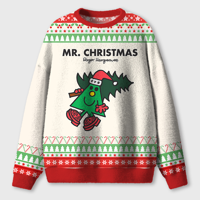 Mr Christmas Merry Christmas Teacher Ugly Fluffy Christmas Sweater