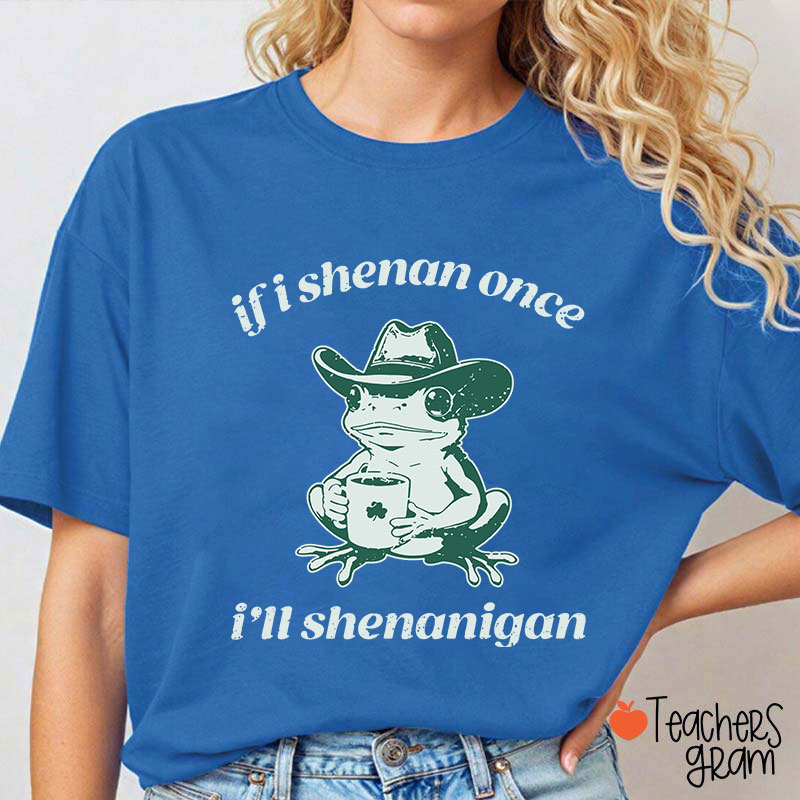 If I Shenan Once I'll Shenanigan Teacher T-Shirt