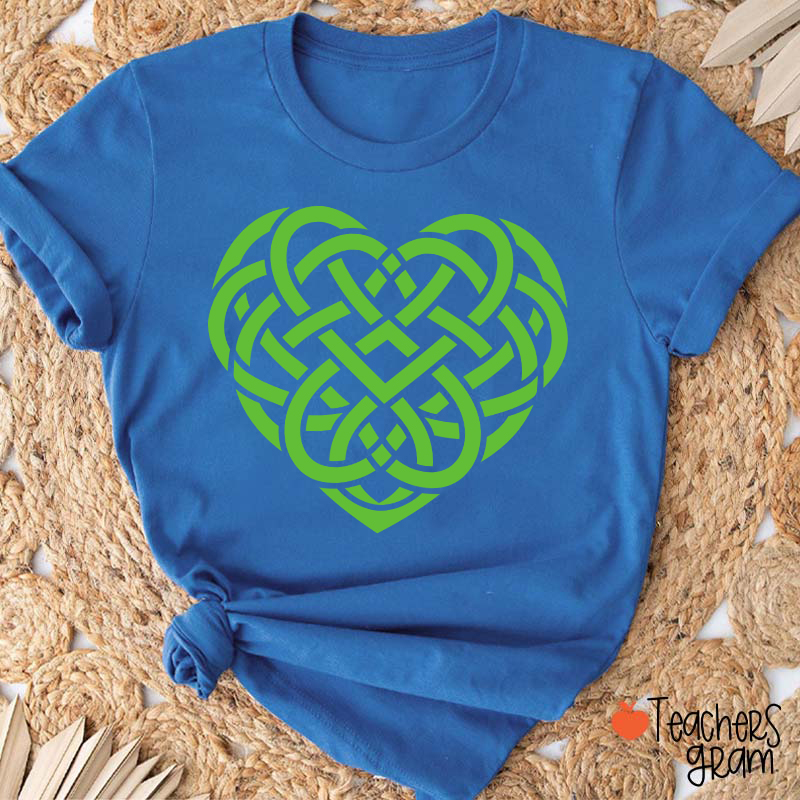 Celtic Heart St. Patrick's Day Teacher T-Shirt