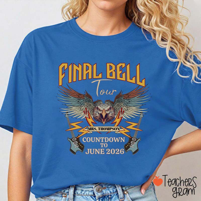 Personalized Funny Retirement Countdown Teacher T-Shirt