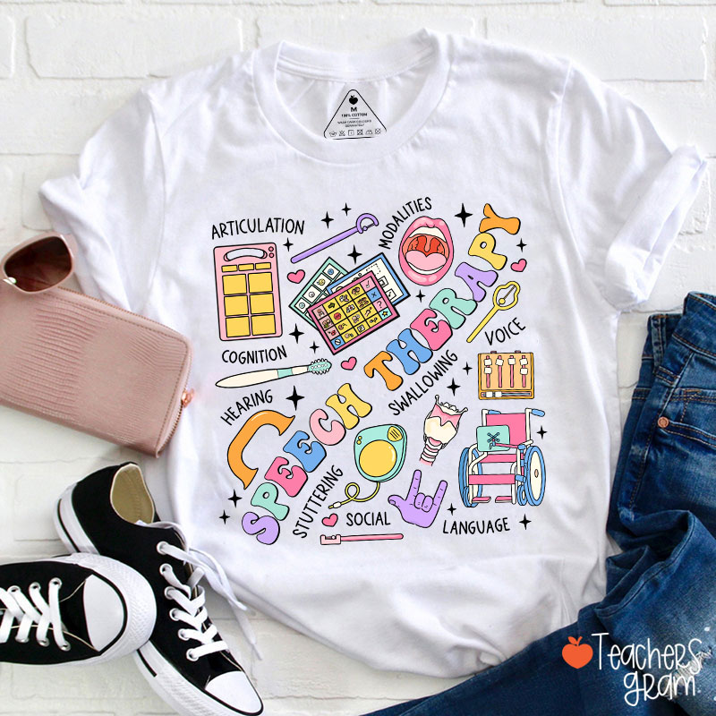 Funny SLP Speech Therapy Teacher T-Shirt