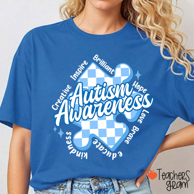Inspire Brilliant Hope Love Brave Educate Kindness Teacher T-Shirt