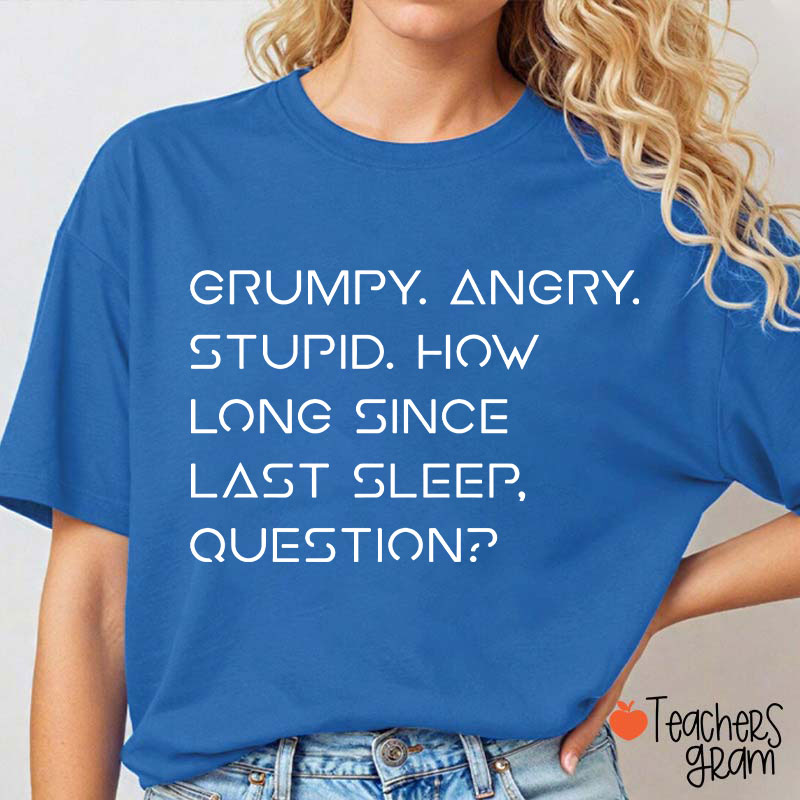 Grumpy Angry Stupid Teacher T-Shirt