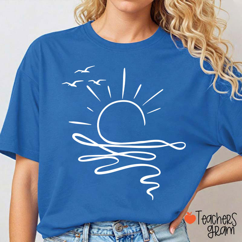 Comfort Colors Sun Ocean Teacher T-Shirt