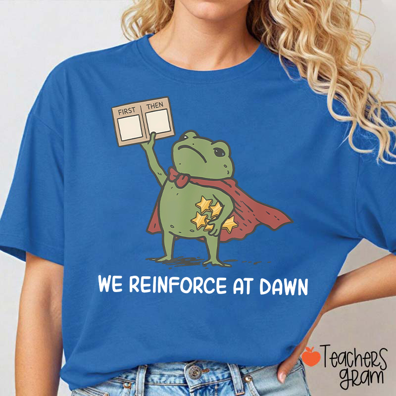 We Reinforce At Dawn Teacher T-Shirt