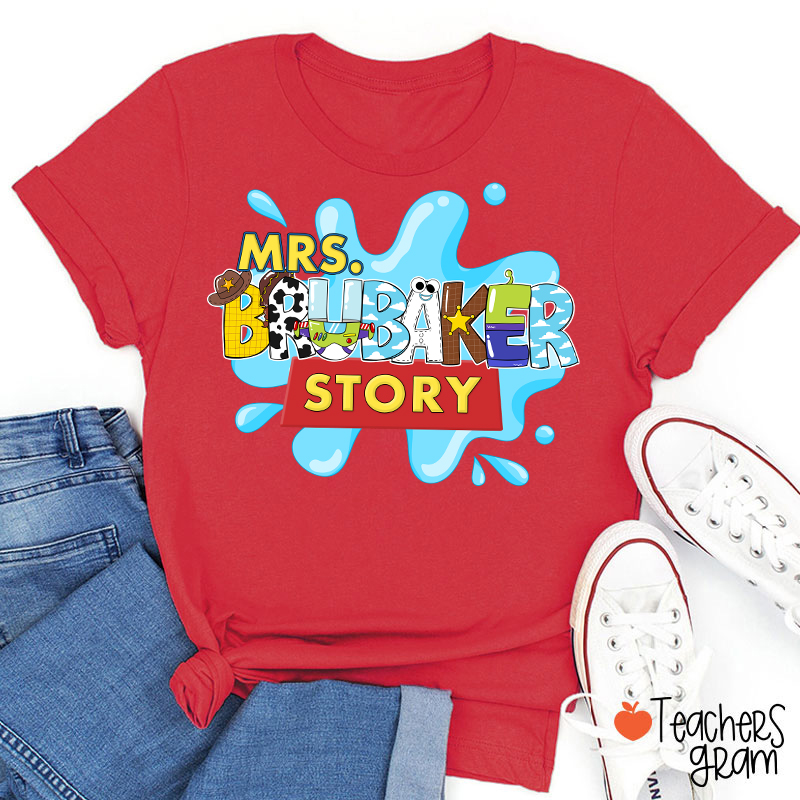 Personalized Name Your Story Teacher T-Shirt