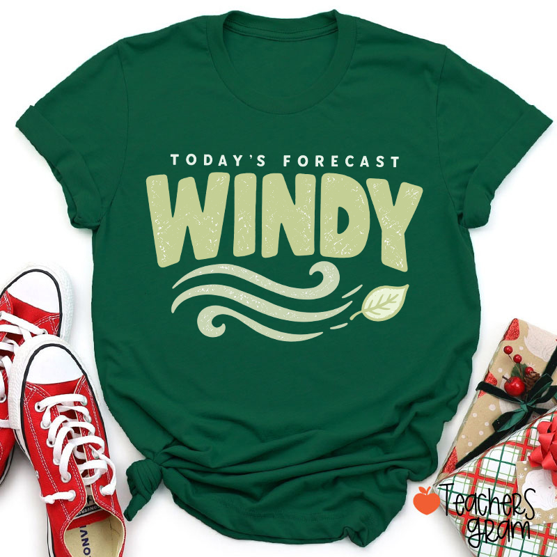 Personalized Fun Weather Report Crew Teacher T-Shirt