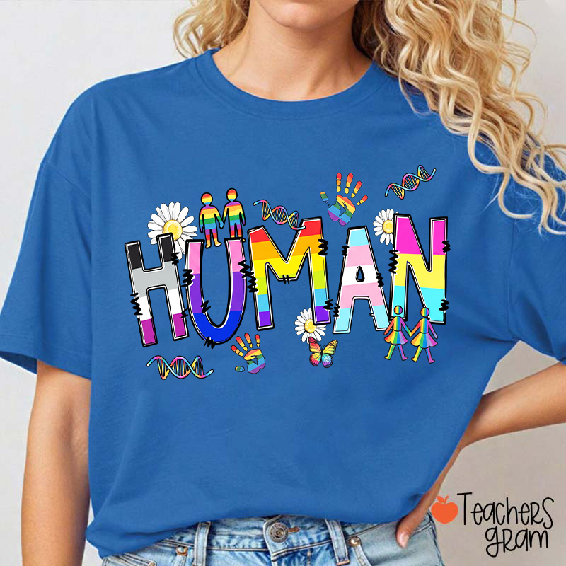 Human Pride Teacher T-Shirt