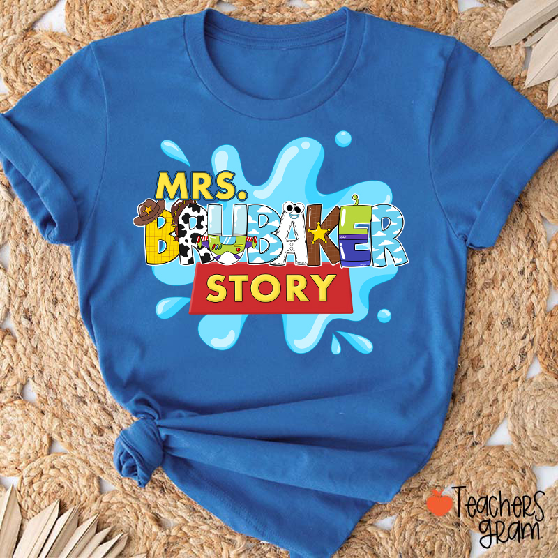 Personalized Name Your Story Teacher T-Shirt
