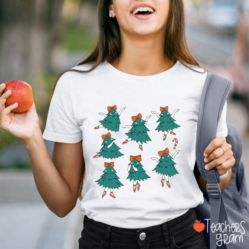 Dancing Christmas Tree Teacher T-Shirt