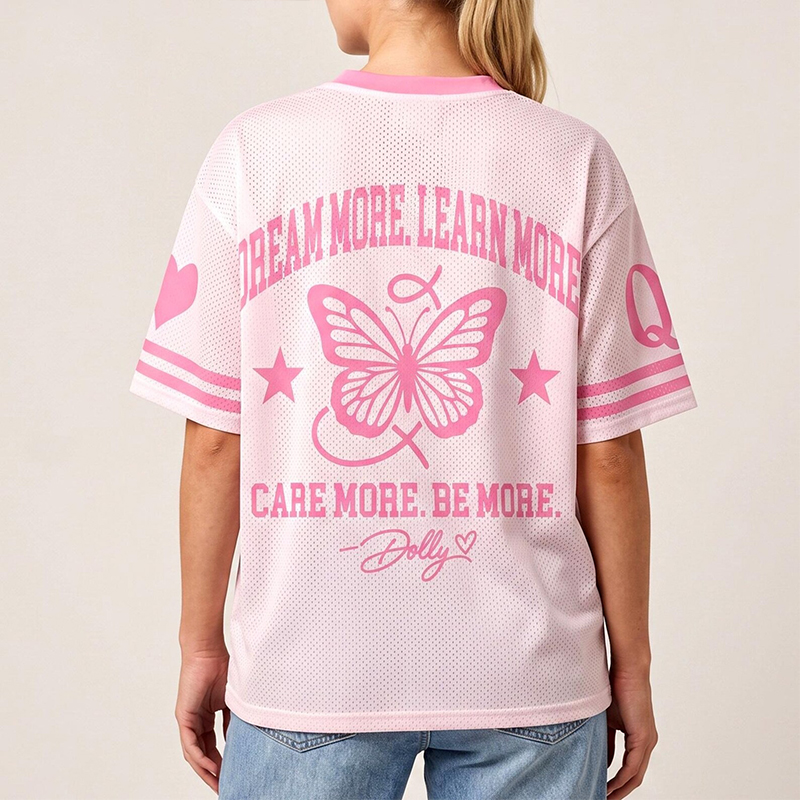 Dolly Parton Butterfly Heart Teacher Mesh Jersey