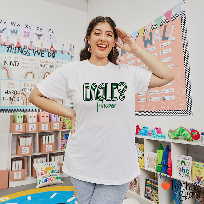Personalized Mascot And School Team Teacher T-Shirt