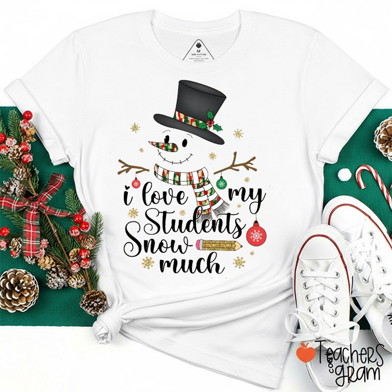 I Love My Students Snow Much Teacher T-Shirt